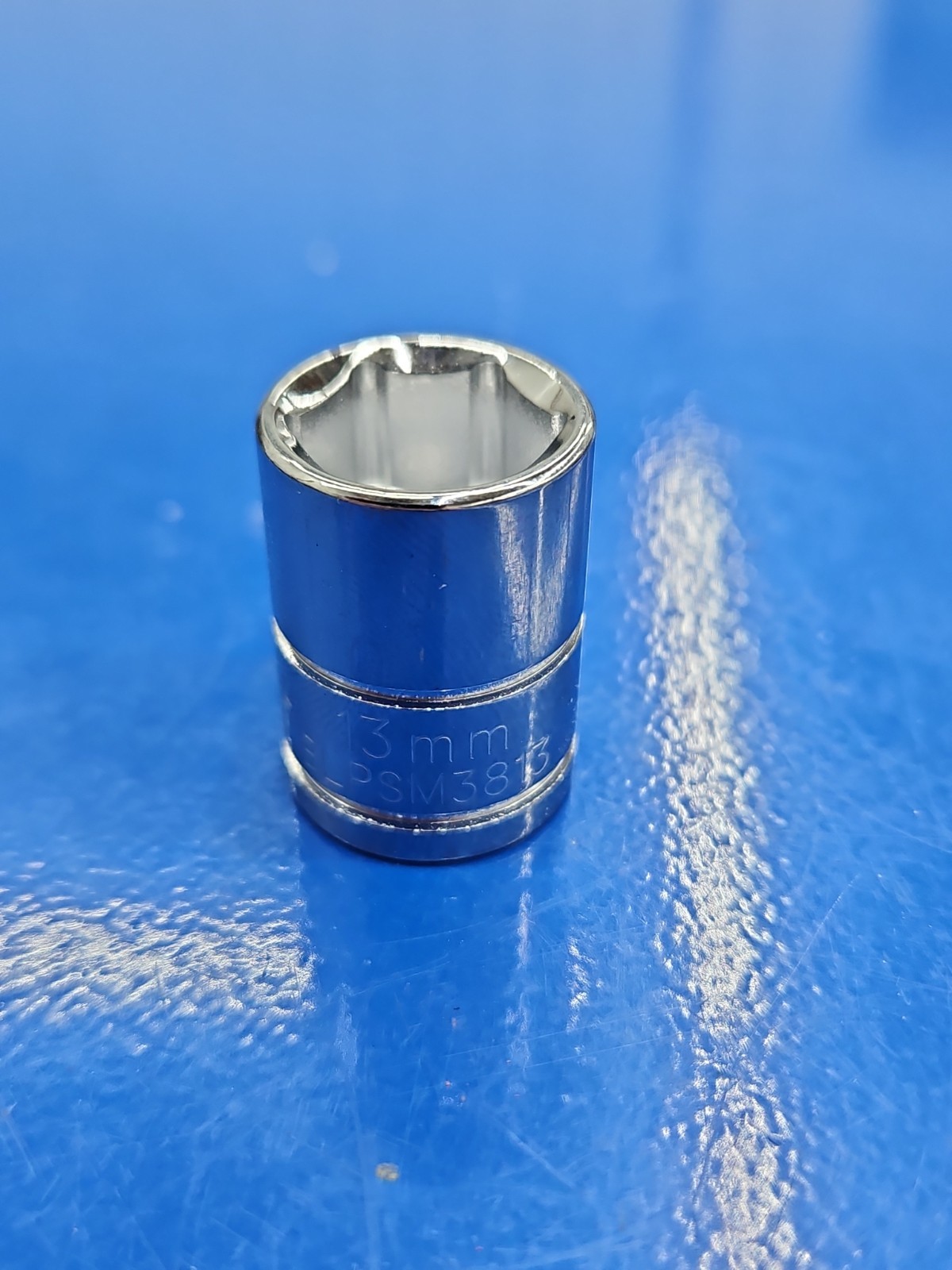 NEW 13MM BLUE POINT BLPSM3813 METRIC 6 POINT 3/8" DRIVE CHROME SOCKET