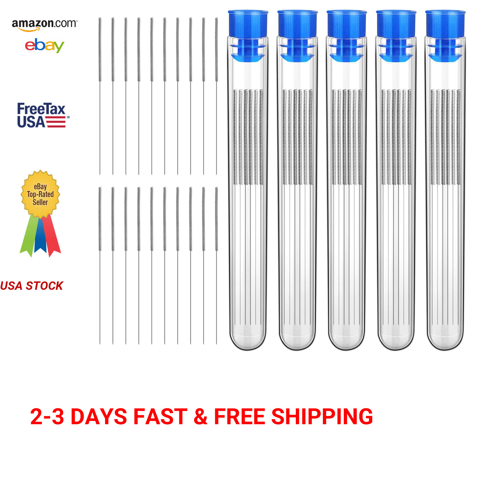 3D Printer Nozzle Cleaning Kit 0.4 mm Stainless Steel Needles 50 Pieces