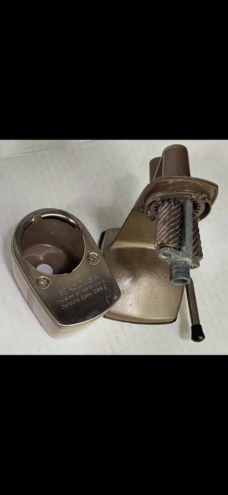 Vintage Pencil Sharpener Crank Desk Mount APSCO Berol USA