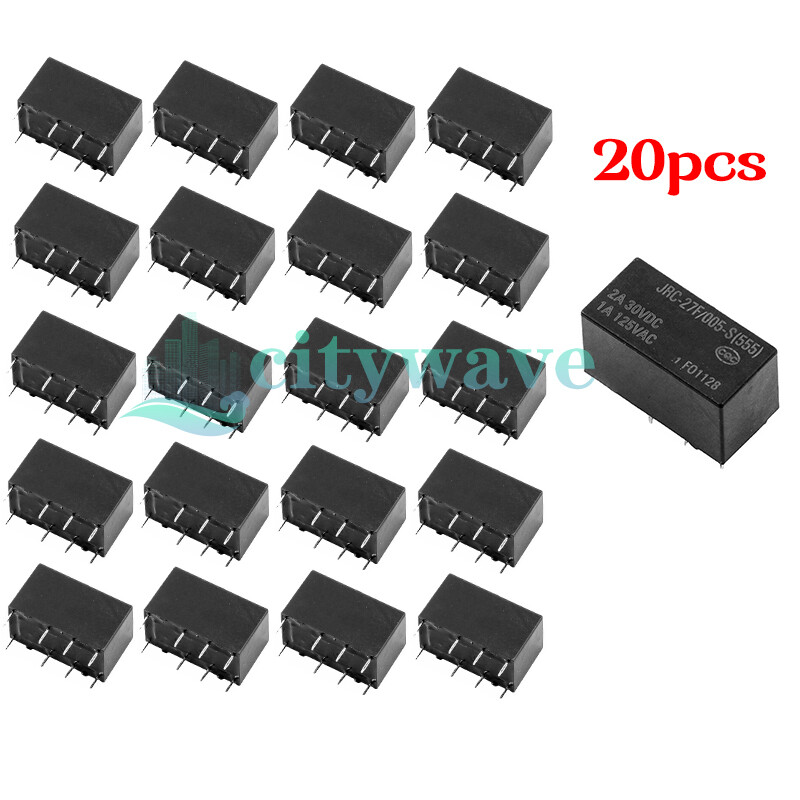 JRC-27F/012-S(555) JRC-27F-012-S Purpose Relay 12VDC 2A 8 Pins x 20PCS