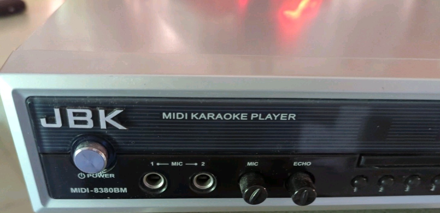 JBK MIDI-8380BM Karaoke Machine Power Tested