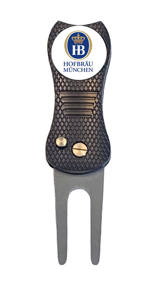 Hofbrau Munich Draft Golf Ball Marker w/ Switchblade Divot Tool German Beer
