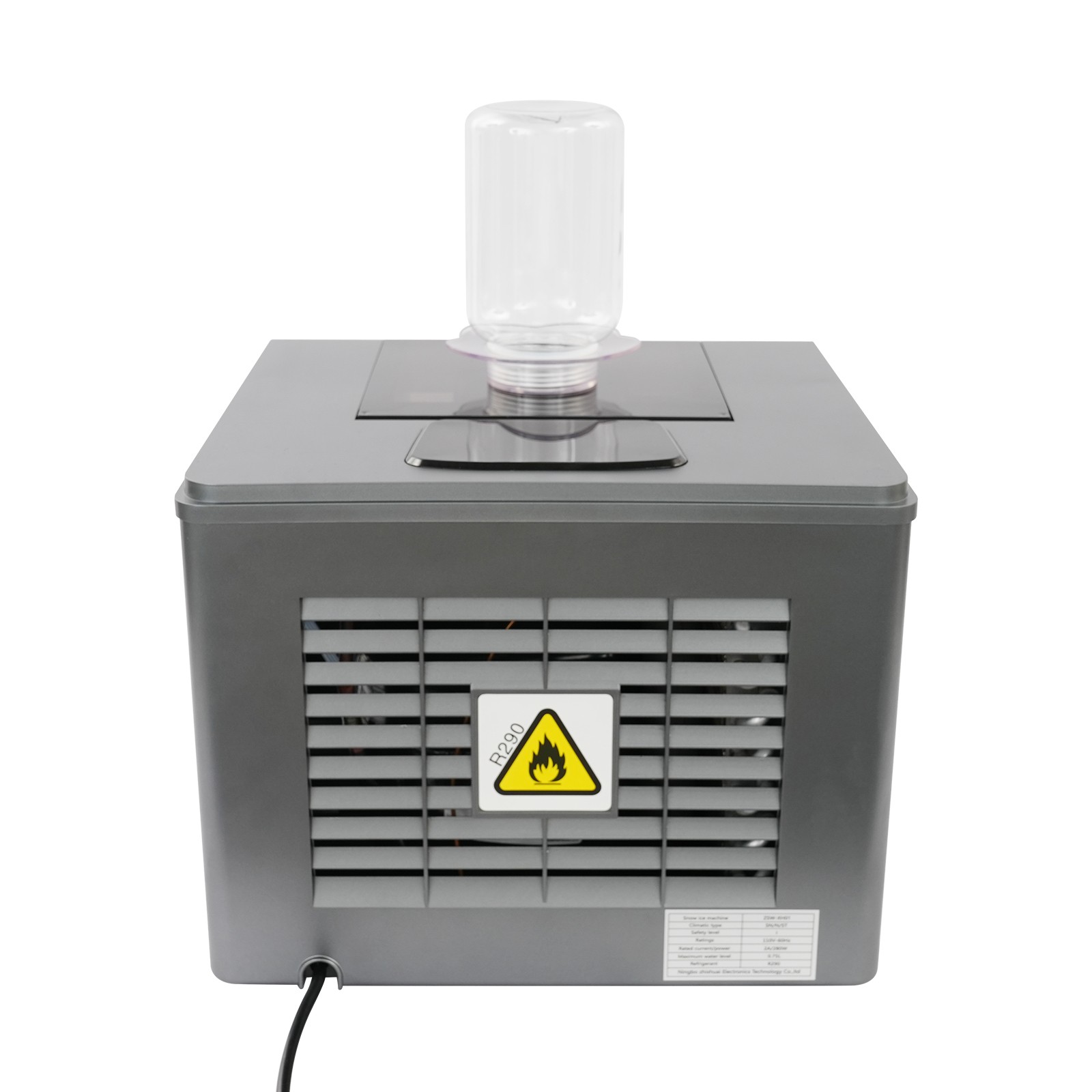 Snowflake Ice Making Machine Shaved Ice Machine Automatic Shaved Ice Maker Grey