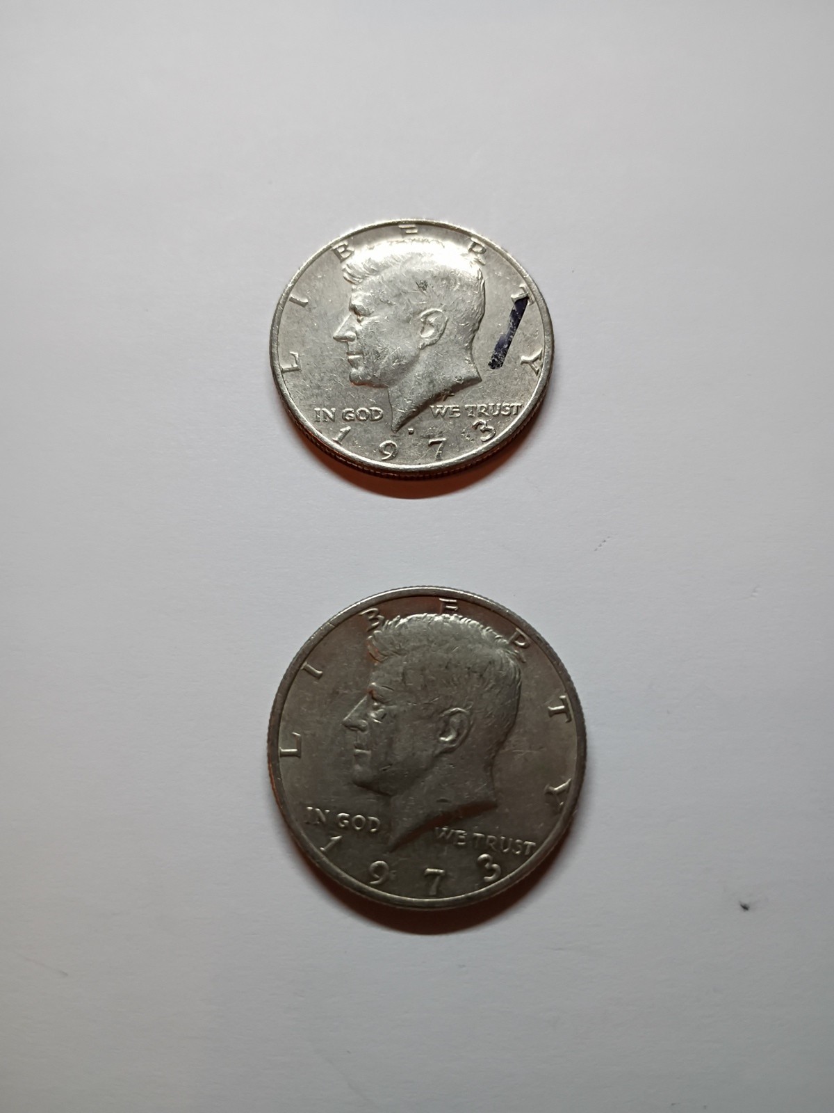 1973 Philadelphia And Denver Mint Kennedy Half Dollar Two Coin Set
