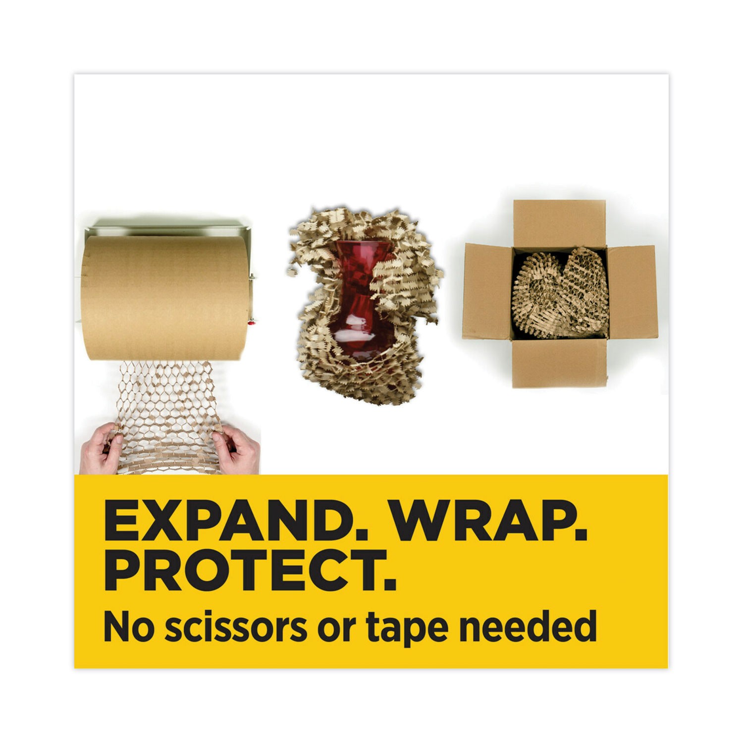 Scotch Cushion Lock Protective Wrap, 12" x 1,000 ft, Brown