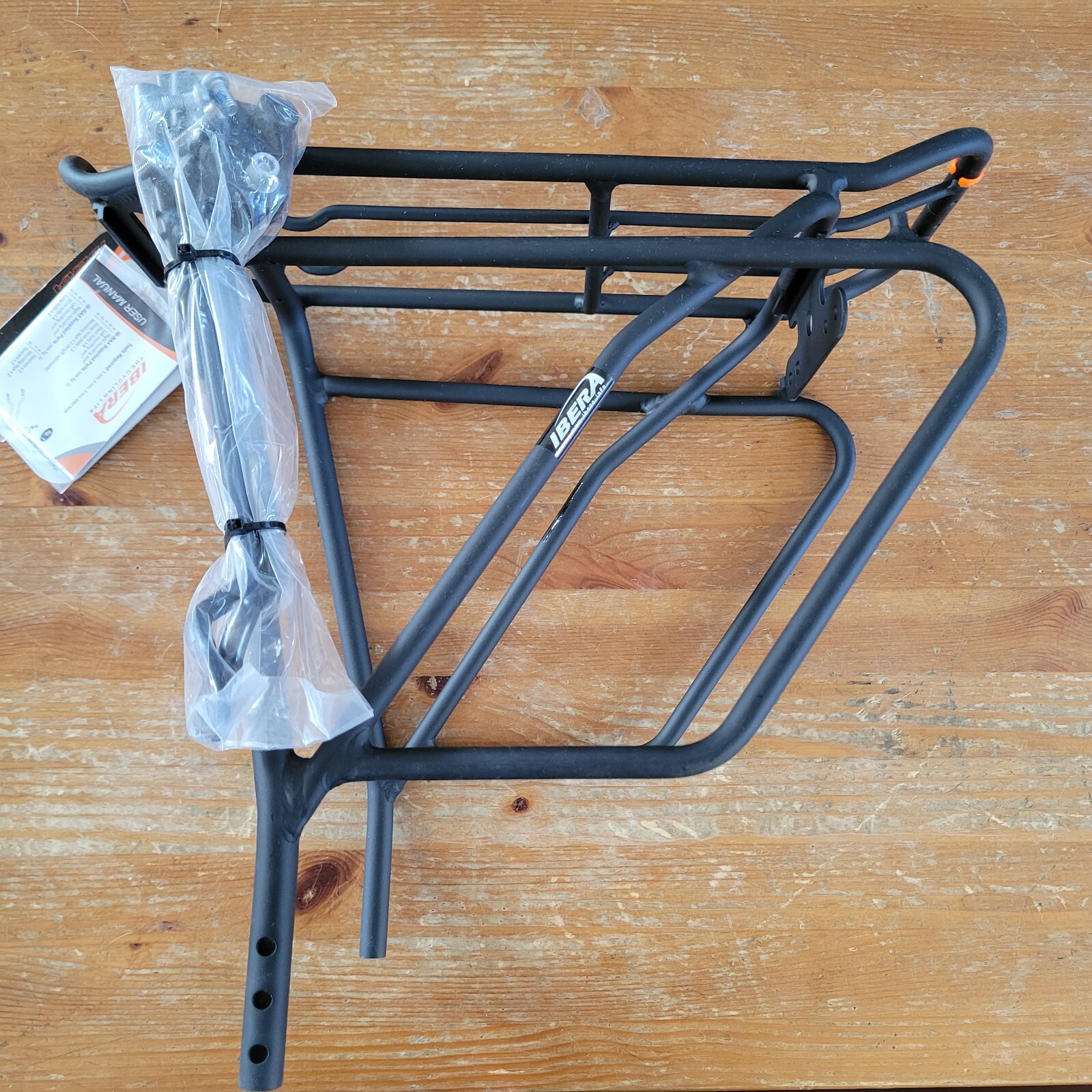 Ibera PakRak Bicycle Touring Carrier Frame-Mounted For Heavier Top & Hardware