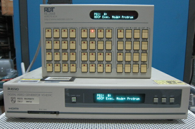 Astro Design VG-859C Digital Video Generator with RB-2848 Remote Box