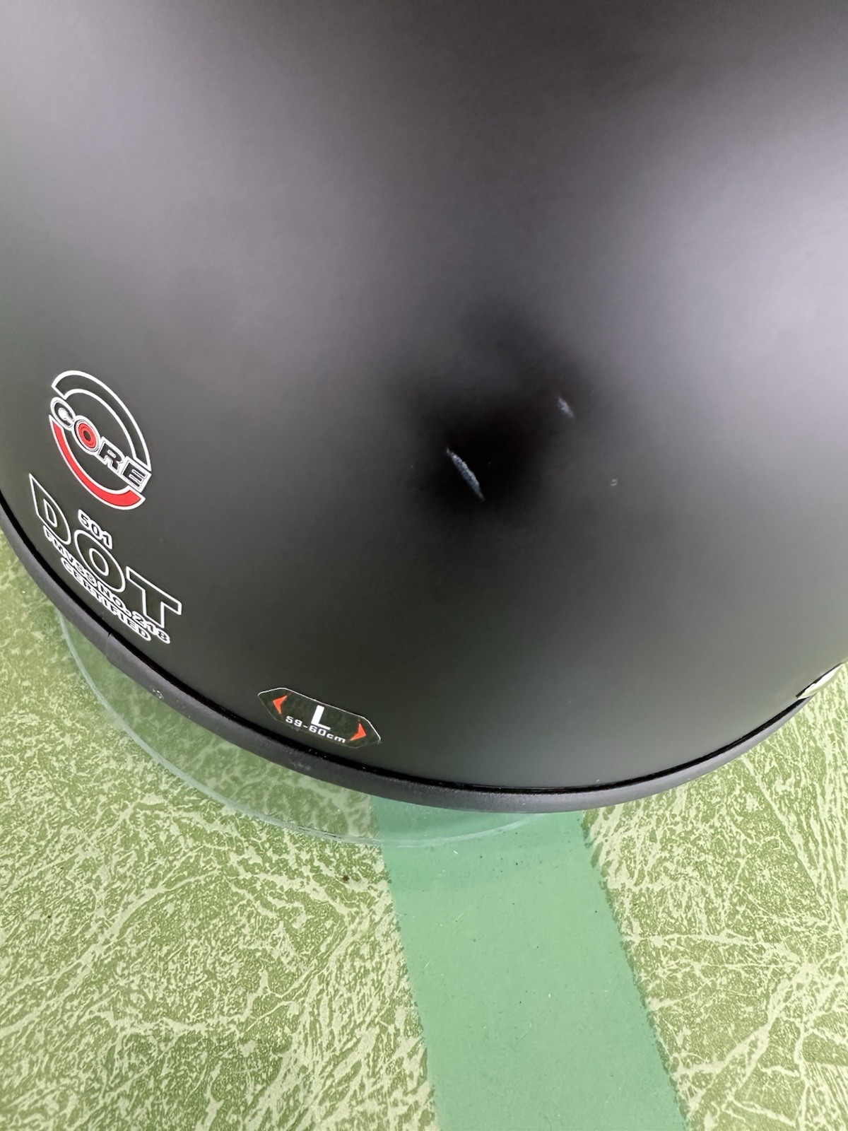 Core Cruiser-X Half Helmet (Black Medium) DOT Certified