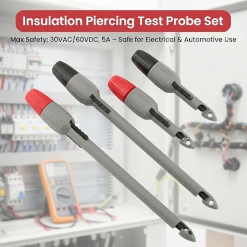 Wire Piercing Probe, Insulation Piercing Clip Set for Multimeter Voltage