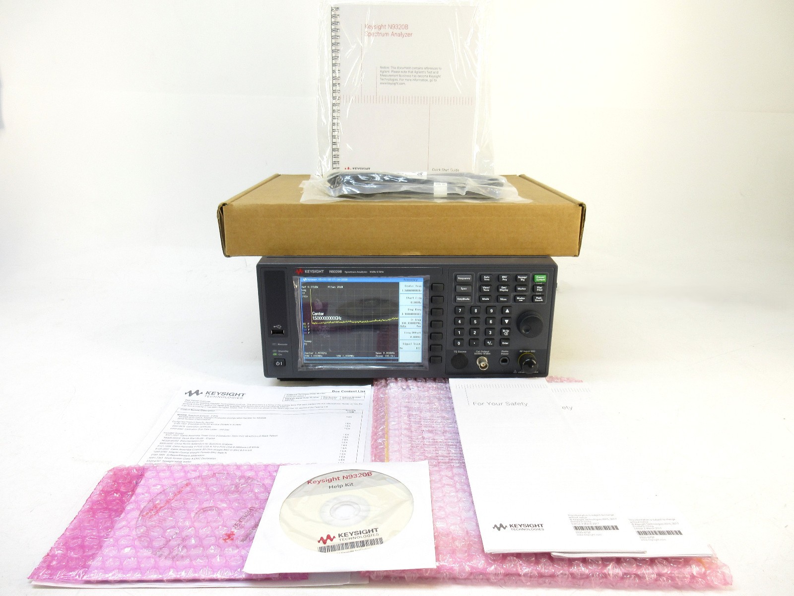 *NEW* Keysight N9320B 9 kHz to 3 GHz Spectrum Analyzer w/ Opt: H01, U01