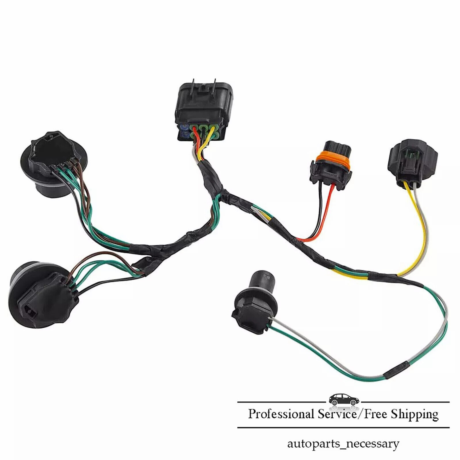Head Light Lamp Wiring Harness Fit for 2007-2013 GMC Sierra 1500 2500HD 3500HD
