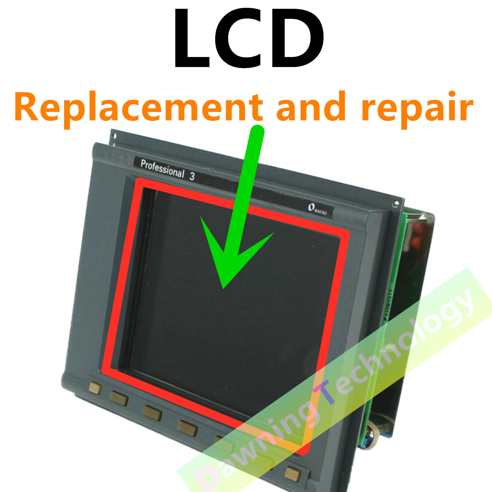 Original LCD Fit For Fanuc A02B-0222-C053 Display Screen Free inverter.