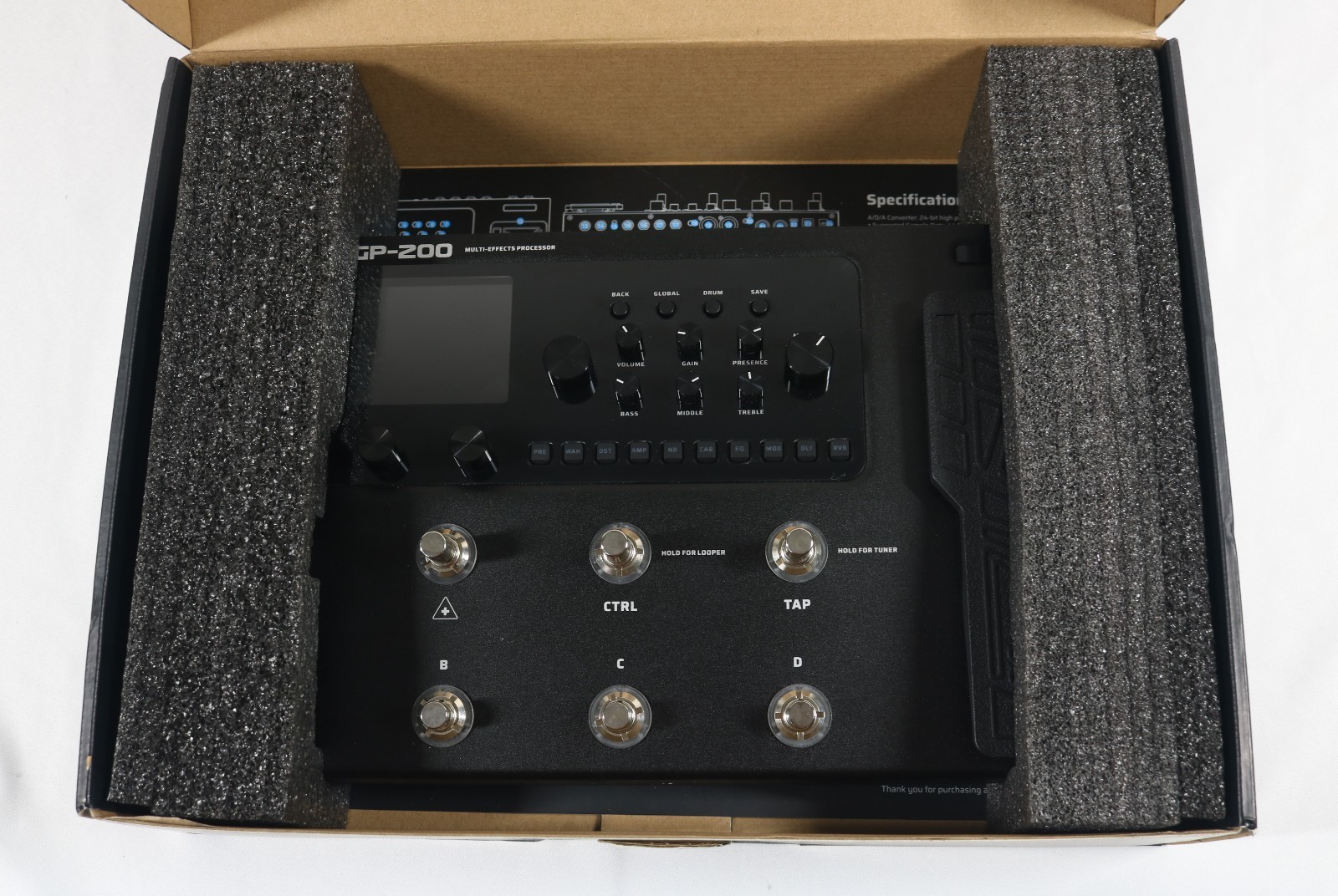 VALETON GP-200R Multi Effects Processor Multi-Effects Guitar Bass Pedal