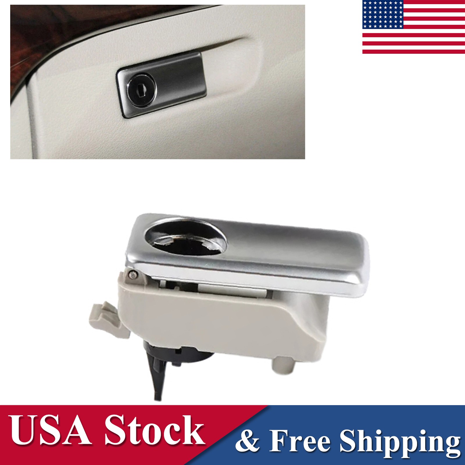 For Mercedes-Benz ML GL W292 W166 Glove Box Lock Latch Compartment Handle Cover