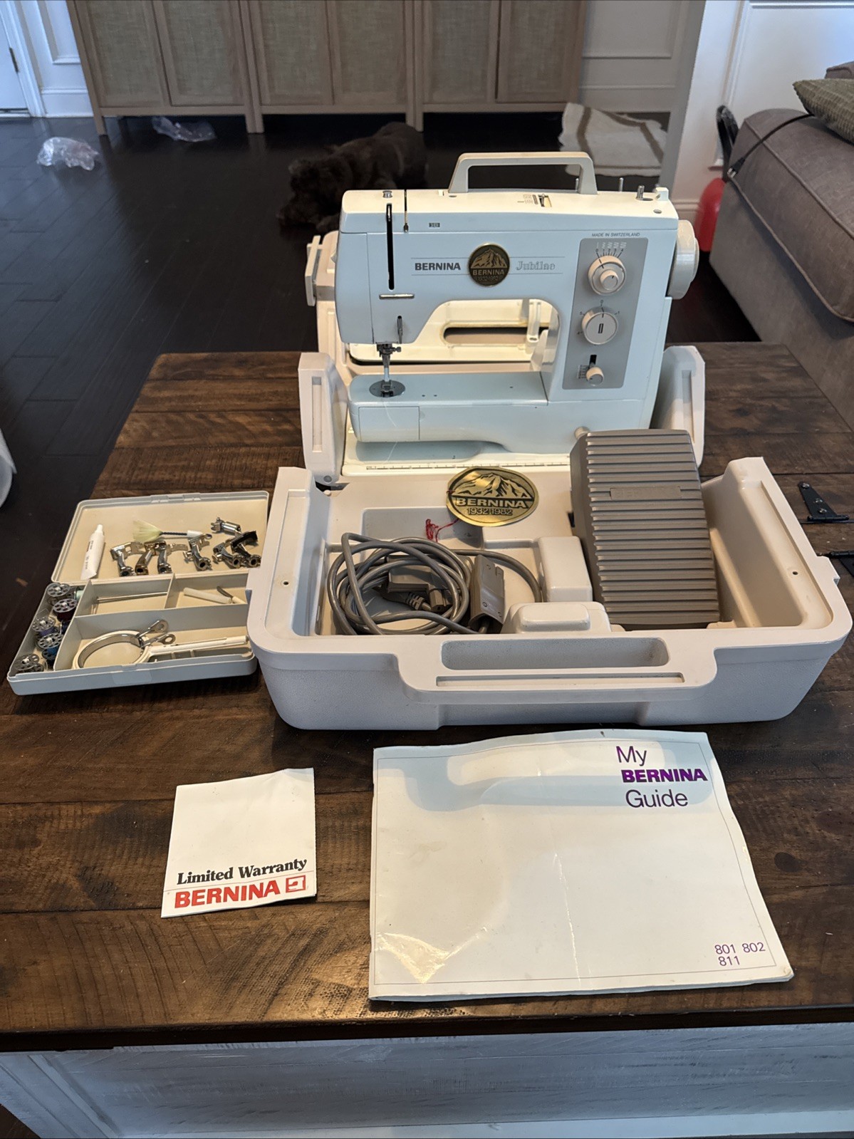 Bernina "JUBILAE 1932-1982" Matic Electronic 801 series Sewing Machine RARE