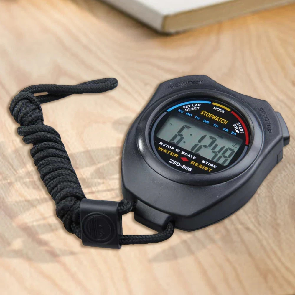 2PACK Digital Professional Handheld LCD Chronograph Sports Stopwatch Timer
