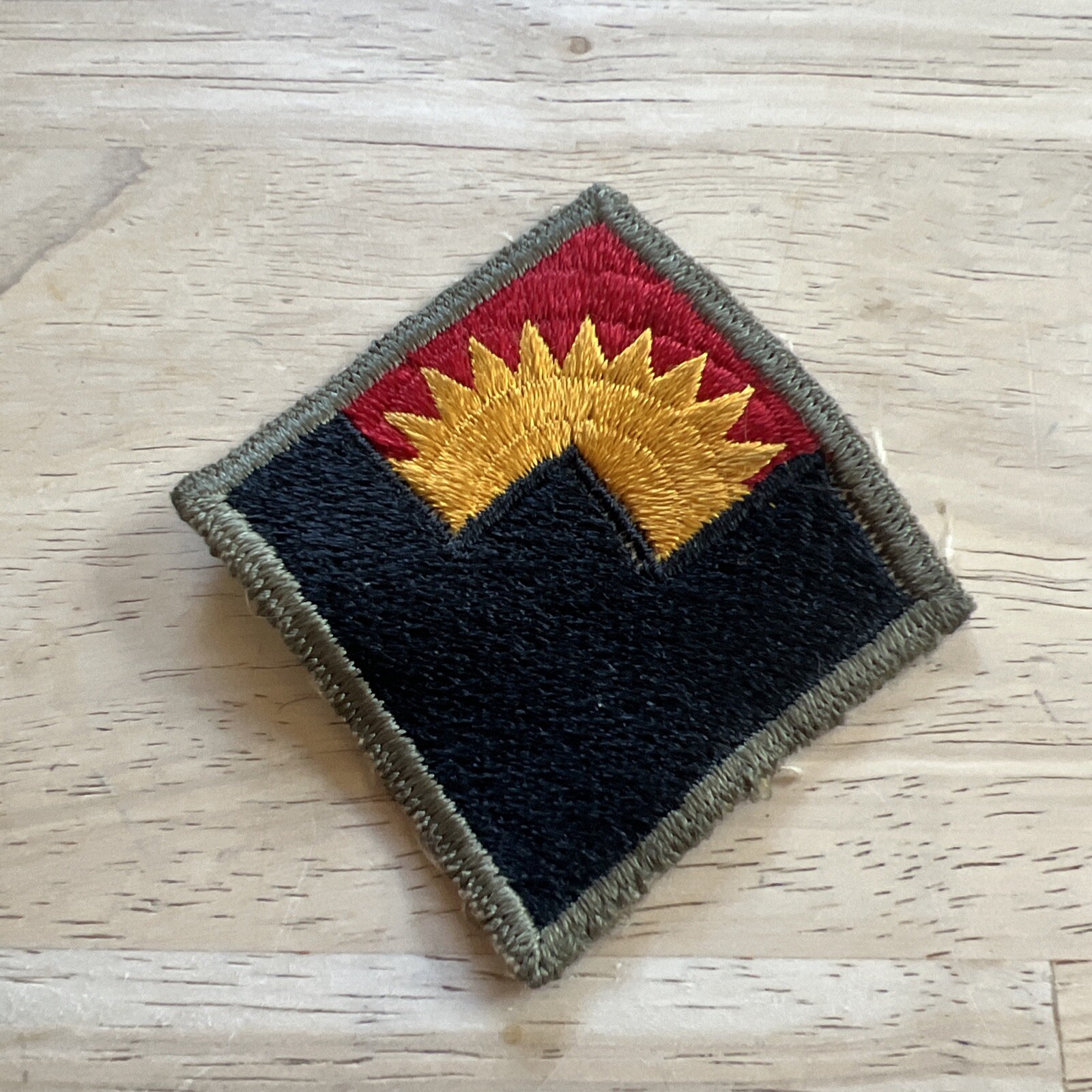 WWII US Army Western Defense Command Patch Emblem Pacific Coast Cut Edge