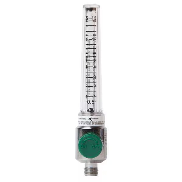 Oxygen flowmeter, up to 15lpm, ohmeda quick connect, new