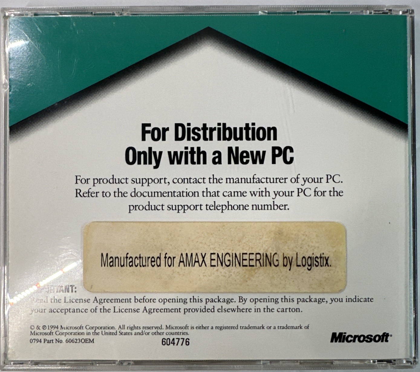 Microsoft Home Works CD-ROM (1994) Includes Microsoft Money 3.0 PC Pre-owned