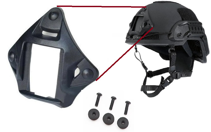 🔥 NVG Helmet Mounting Bracket for Night Vision Devices | Black VAS Shroud |🔥