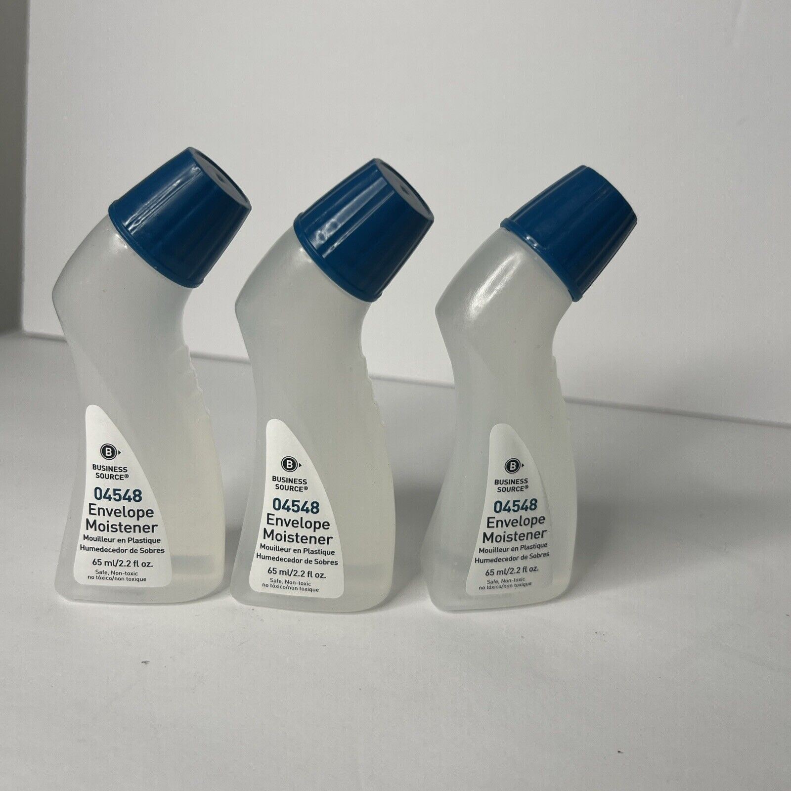 Business Source Envelope Moistener - 2.20 fl oz - Blue - Fast-drying 3 Bottles