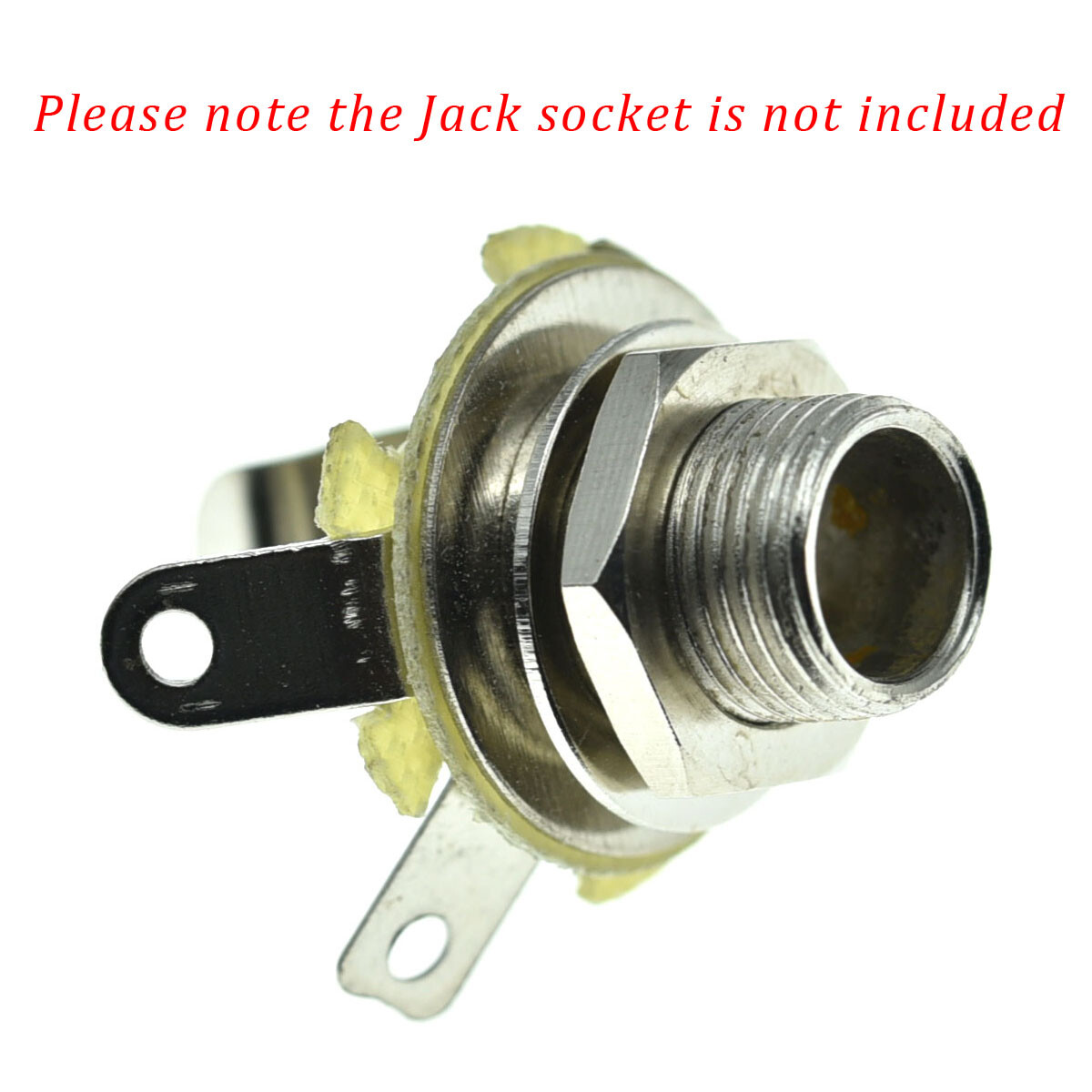 20pcs Guitar Input Output Jack Socket Nuts and Washer Metric Jack Nuts Nickel