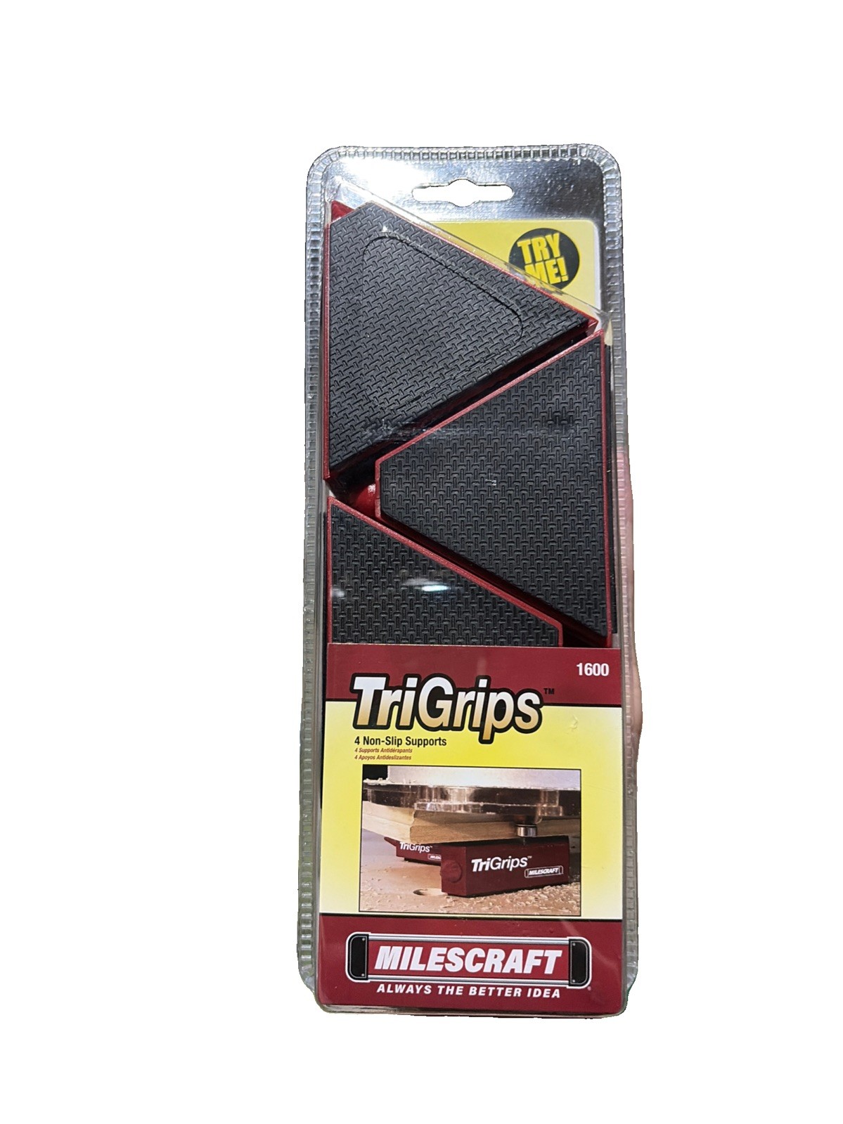 1600 TriGrips  Triangle Cookie Work Grippers, for Woodworking, Painting, Rais...