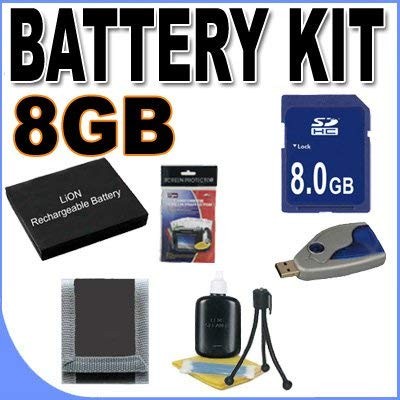 KLIC-7004 Lithium Ion Battery BigVALUEInc Accessory Saver 8GB Bundle for...