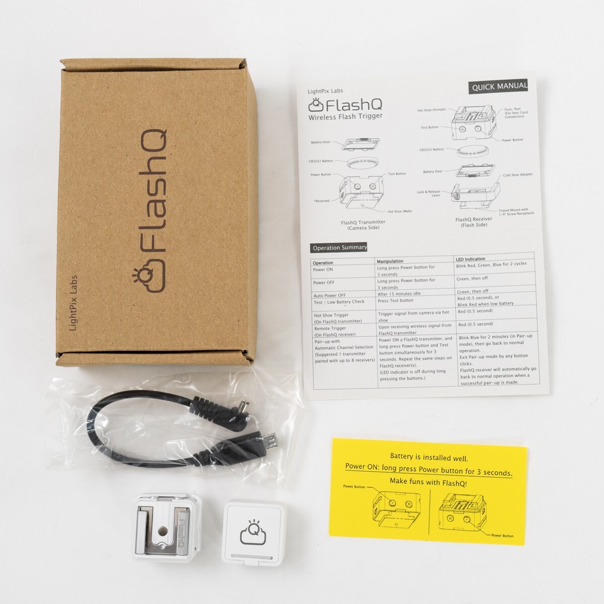 [TOP MINT] LightPixLabs Flash Q wireless Flash Trigger White