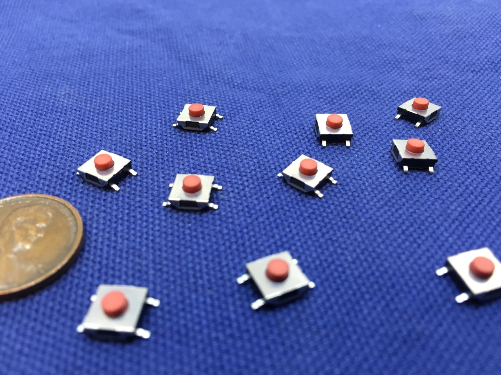 10 SMd 6 * 6 * 3 Tactile Tact Push Button Micro Switch Momentary ROHS c13 STAMP