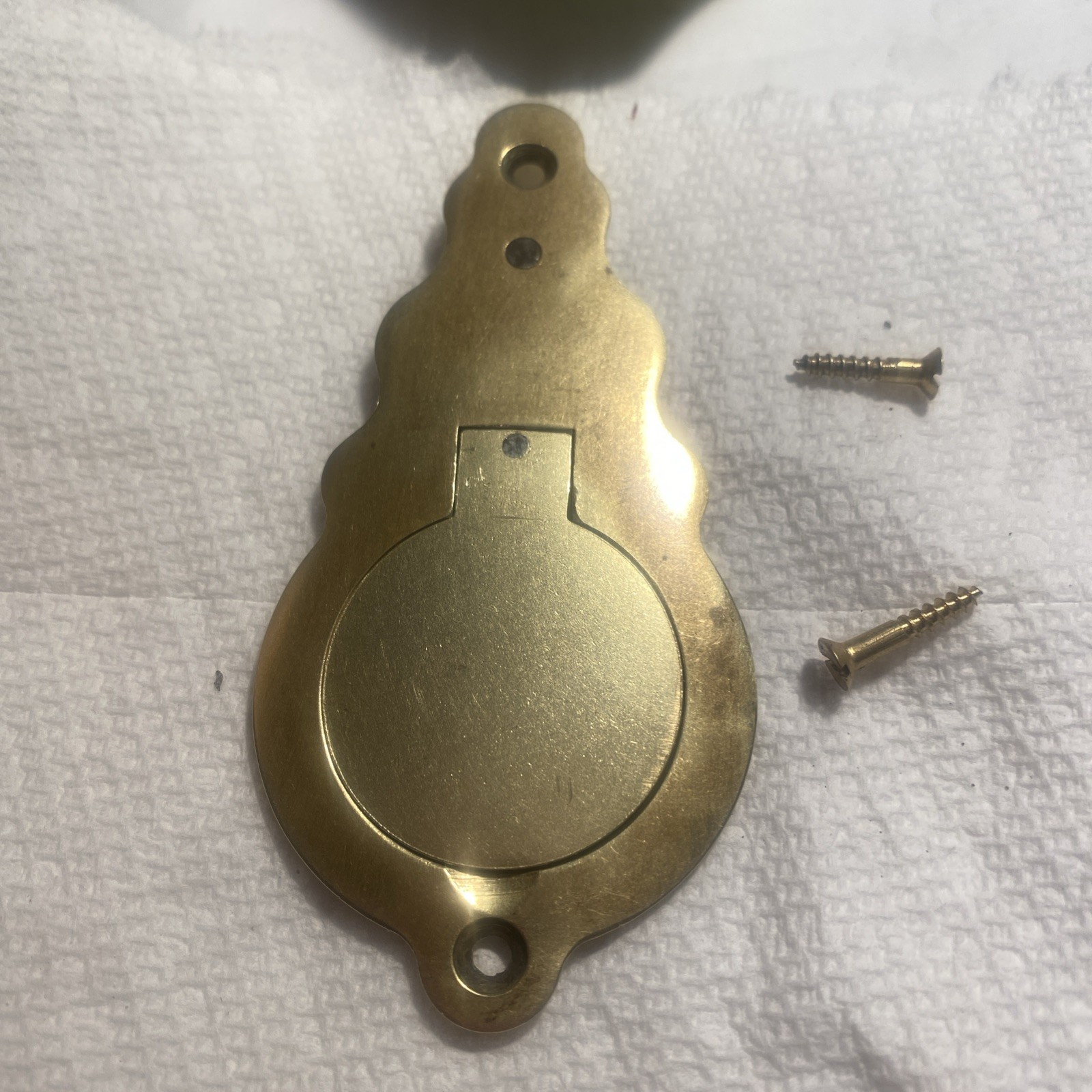 CVA Hawken , Mountain Rifle Muzzleloader Brass Patch Box Plate With Screws