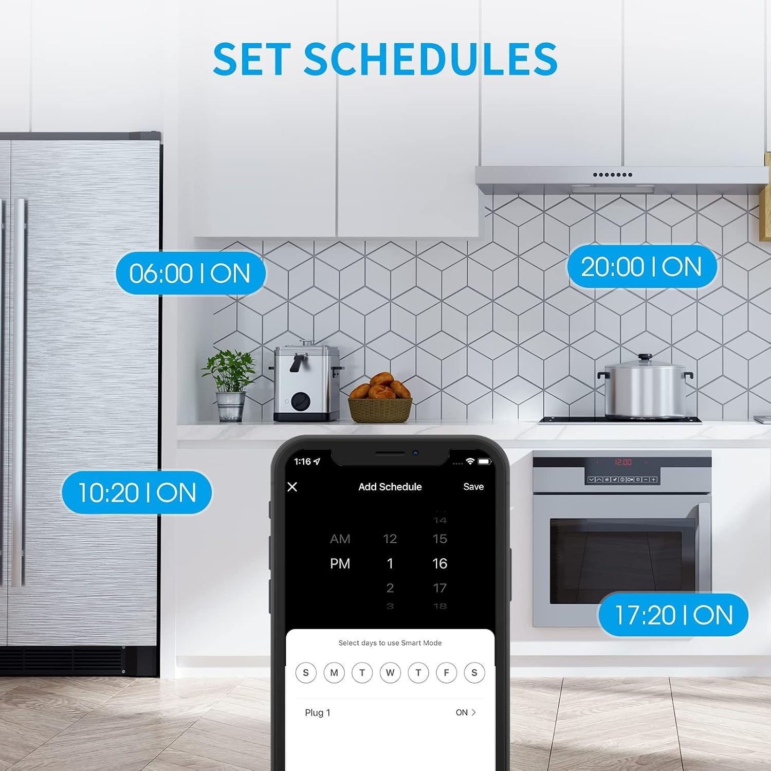Innovative Dual Smart Plug 15A - Flexible Scheduling & Voice Control Freedom