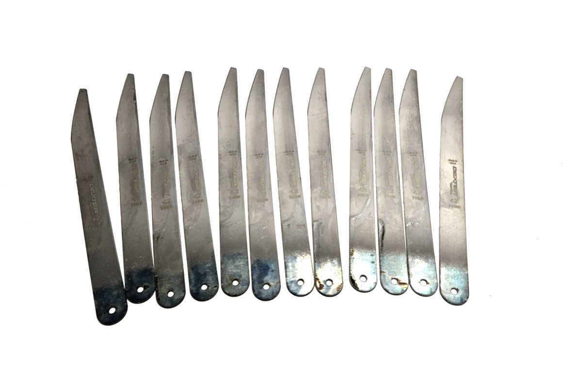 DEXTER EXTENSION & MILL BLADES 071180 NO 42 9X3/4 IN PACK OF 12