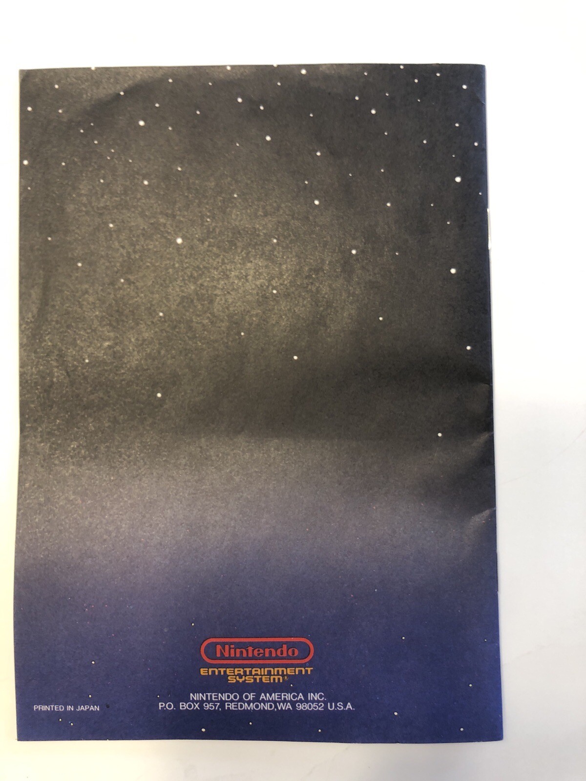 Original Nintendo Entertainment System NES Control Deck Instruction Manual