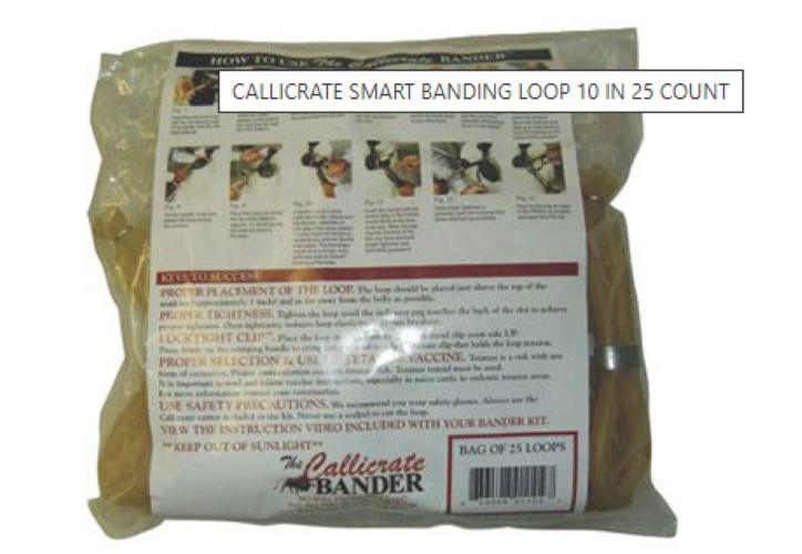 Callicrate Bander Loops Bloodless Castration Method 25ct