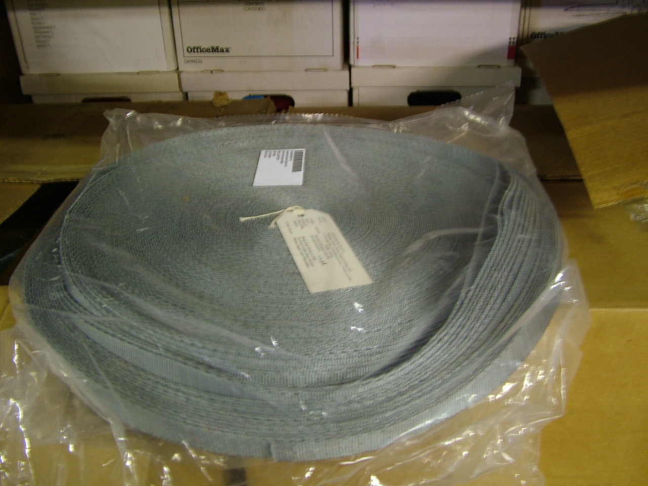 US MILITARY WEBBING STRAPS NYLON PARACHUTE   STRAPPING BY THE YARD 1" GRAY