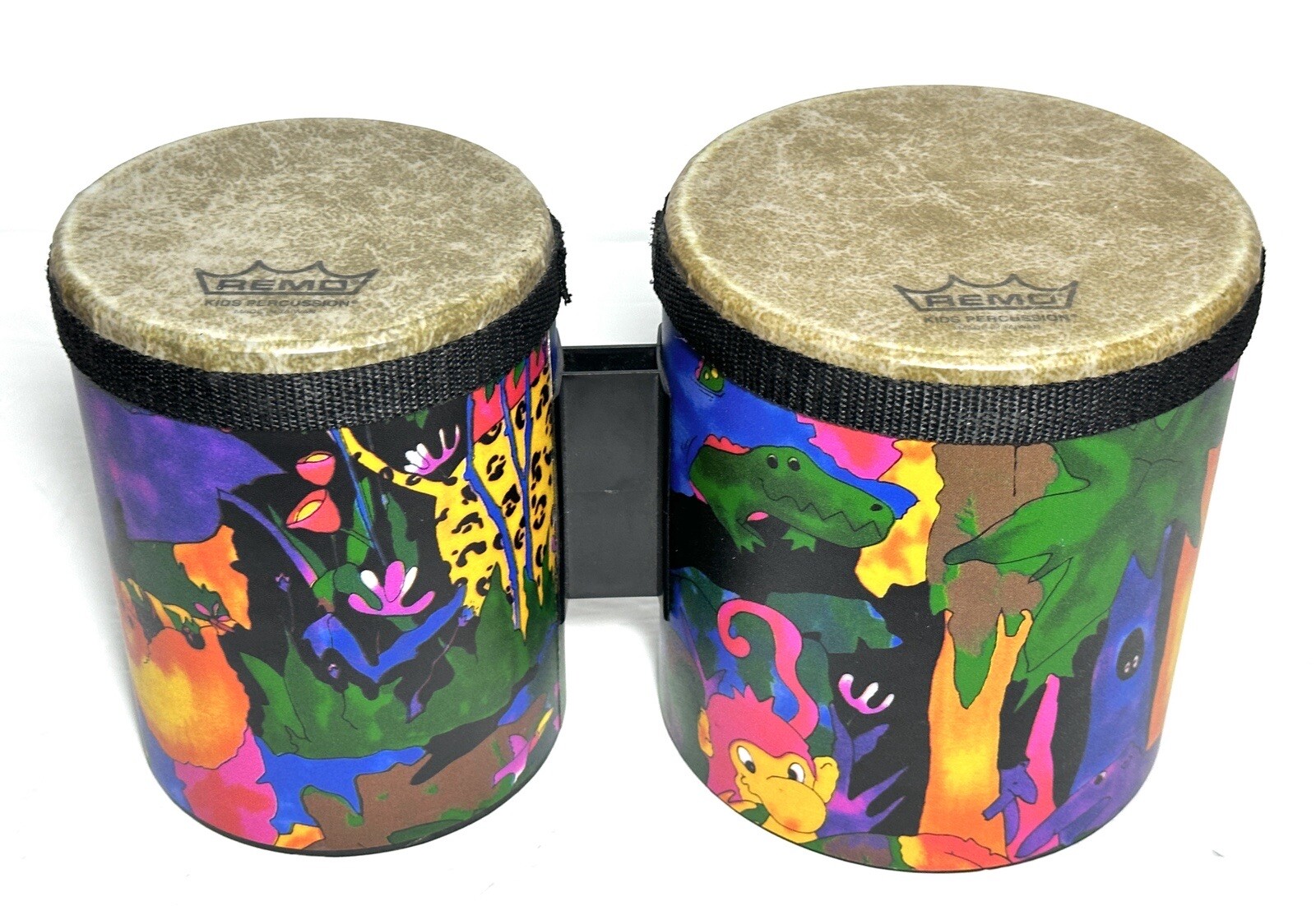Remo Rhythm Club Bongo Drum Set Rhythm Kids Learning Percussion Music Jungle USA