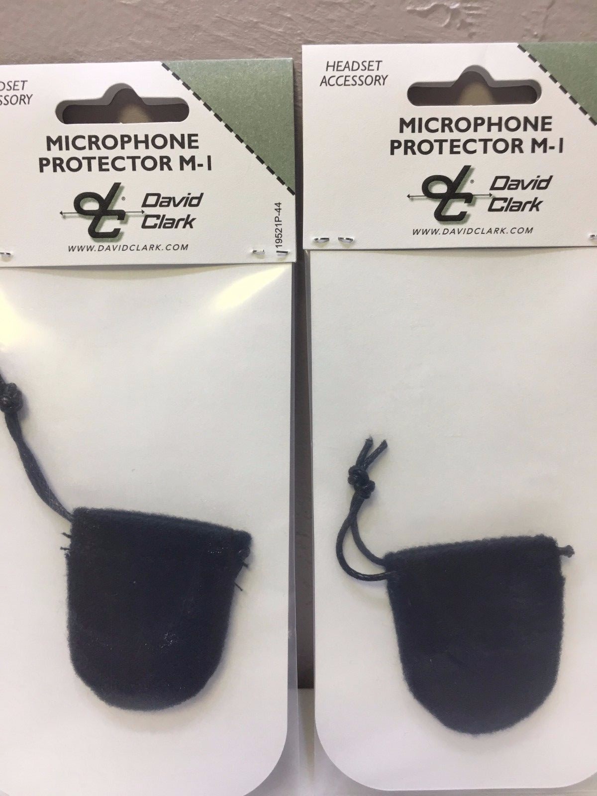2 each Original David Clark Mike Muff Wind Screen M-1  p/n 18434G-02