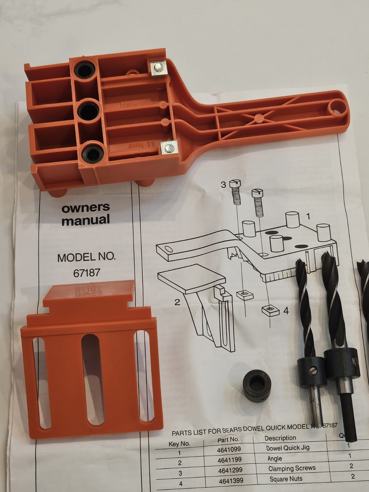 Craftsman Sears Tools Dowel Quick Kit 9-67188 Incomplete