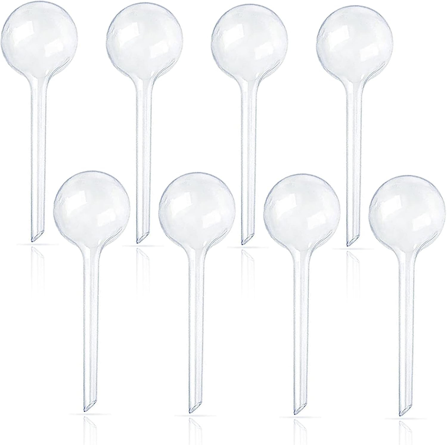 8 Pcs Clear Plant Watering Globes,Plastic Self Watering Bulbs Ball,Garden Water