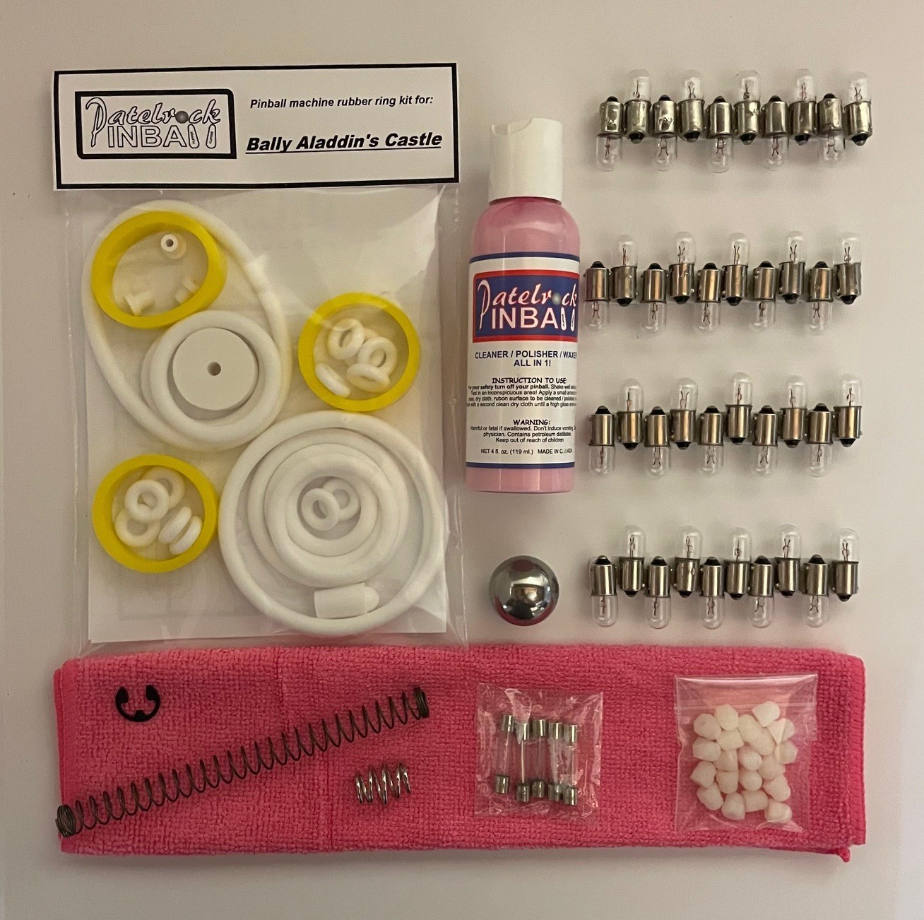 1976 Bally Aladdin's Castle Pinball Machine Maintenance Tune Up Kit
