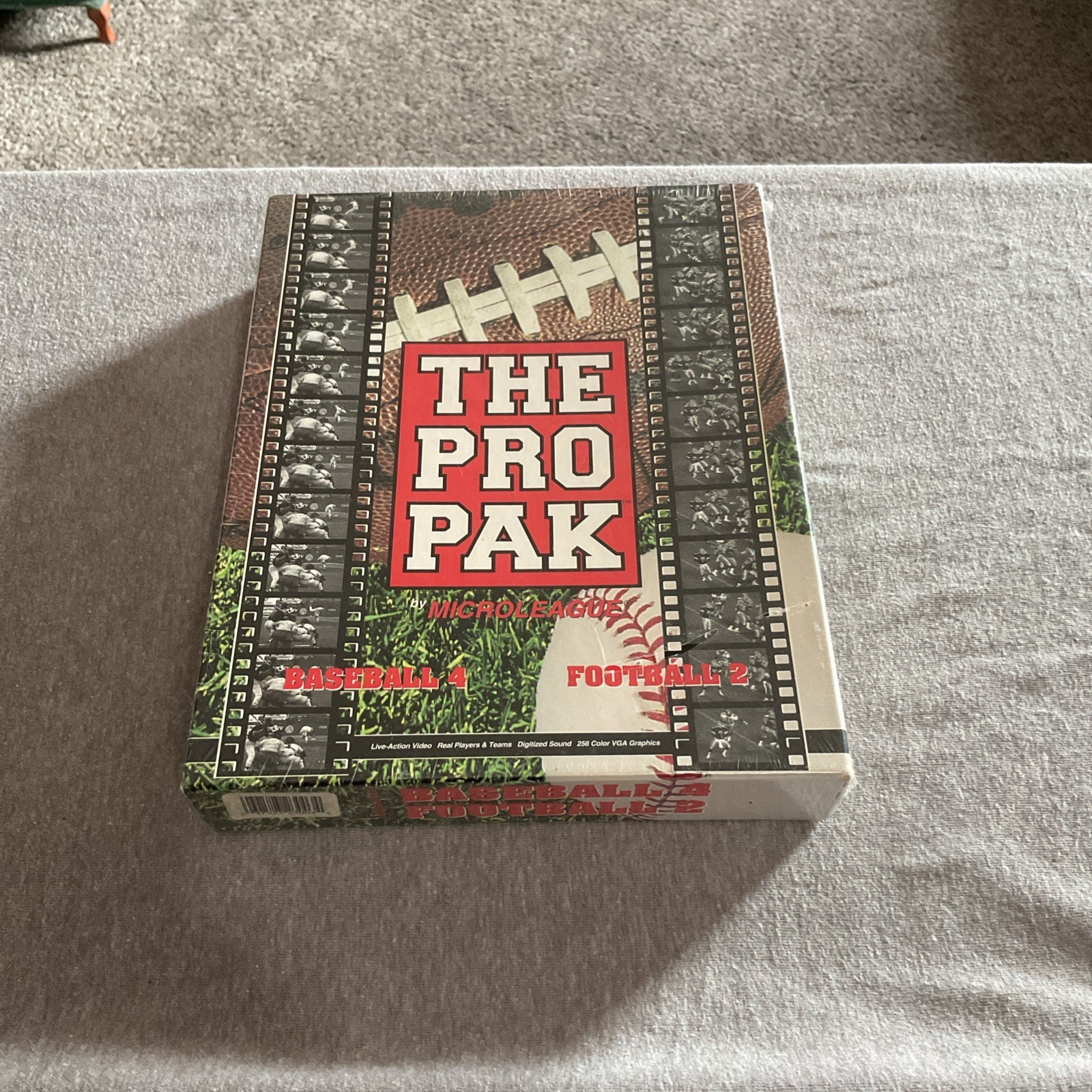 MICROLEAGUE BASEBALL 4 & FOOTBALL 2 PROPACK COMPUTER GAMES NEW SEALED