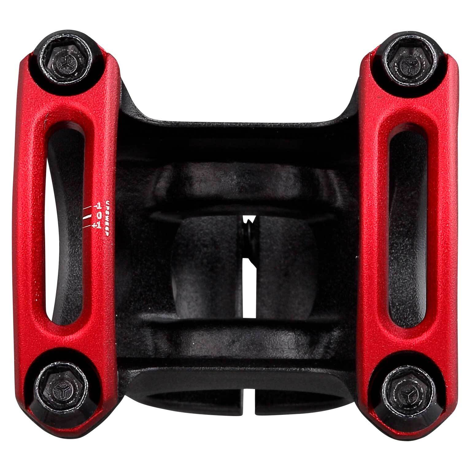 SPANK SPLIT 35 Stem 40mm Red Aluminum | Ultra-Short Stack Height And True 0-Deg