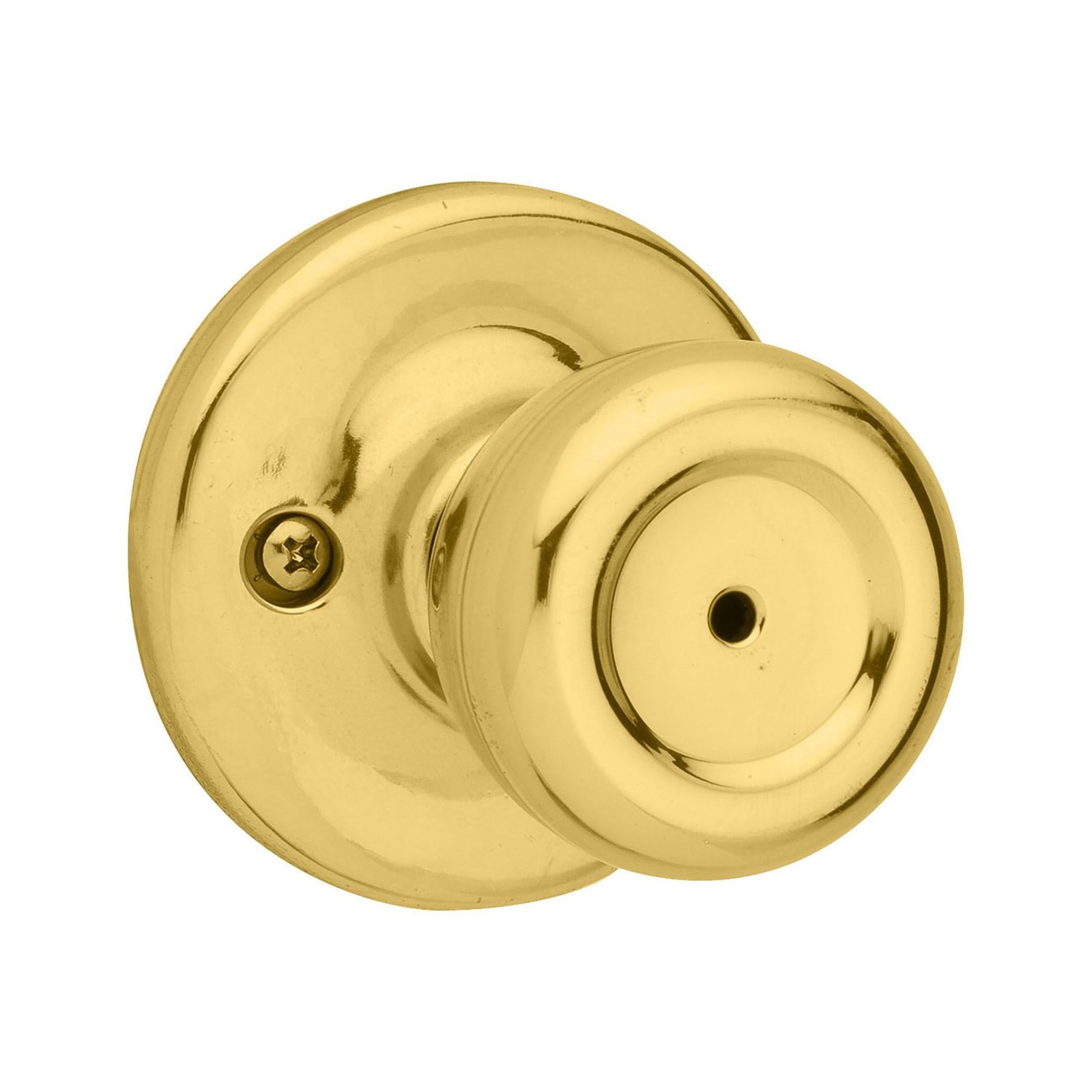 Kwikset Mobile Home Interior Privacy Door 1 Count (Pack of 1), Polished Brass