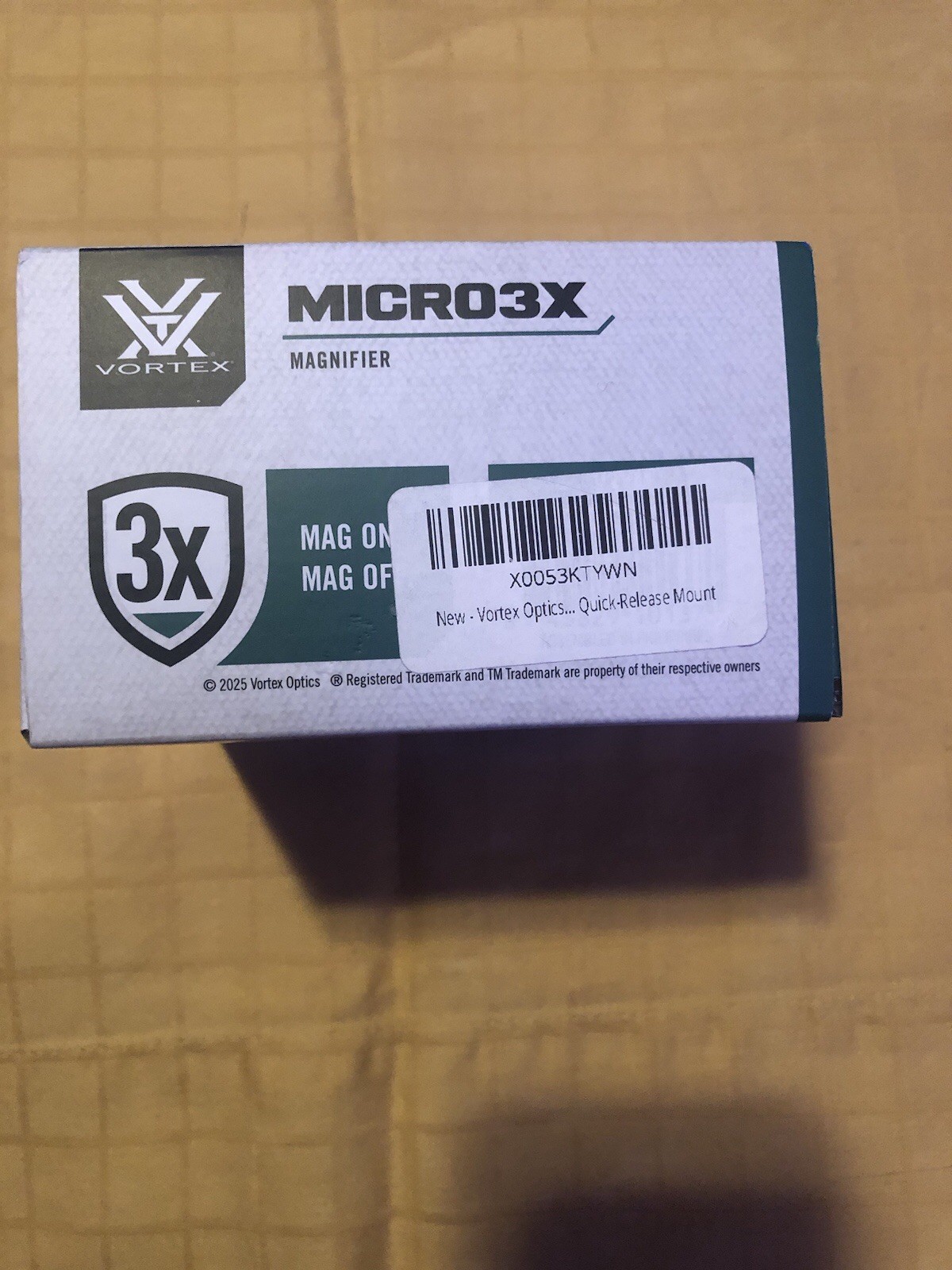 Vortex 3x Magnifier w/ Quick Release Flip Mount V3XM
