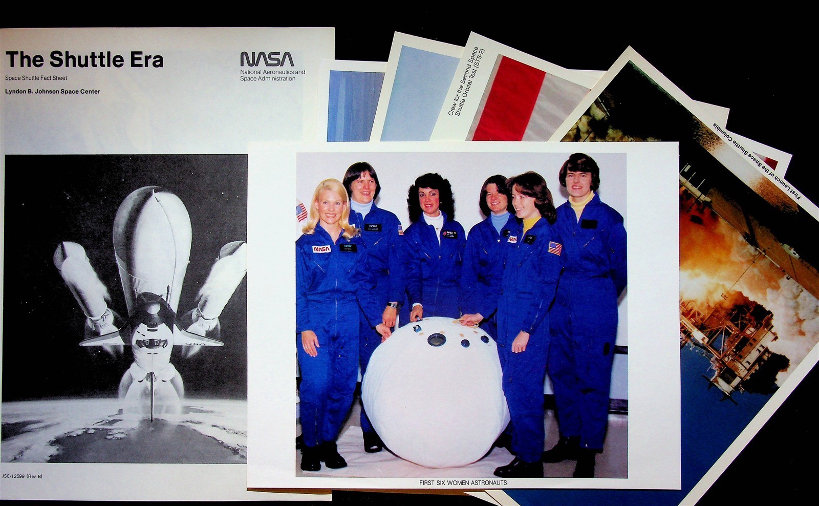 Nasa Judith Resnick Space Shuttle Columbia Orbital Test Photos & Booklet Lot 80s