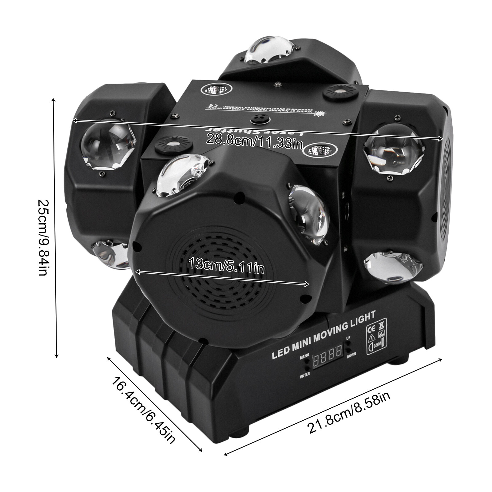 DJ Light Rotating Strobe Light Stage Lighting Effects Party Lamp DMX 512 200W
