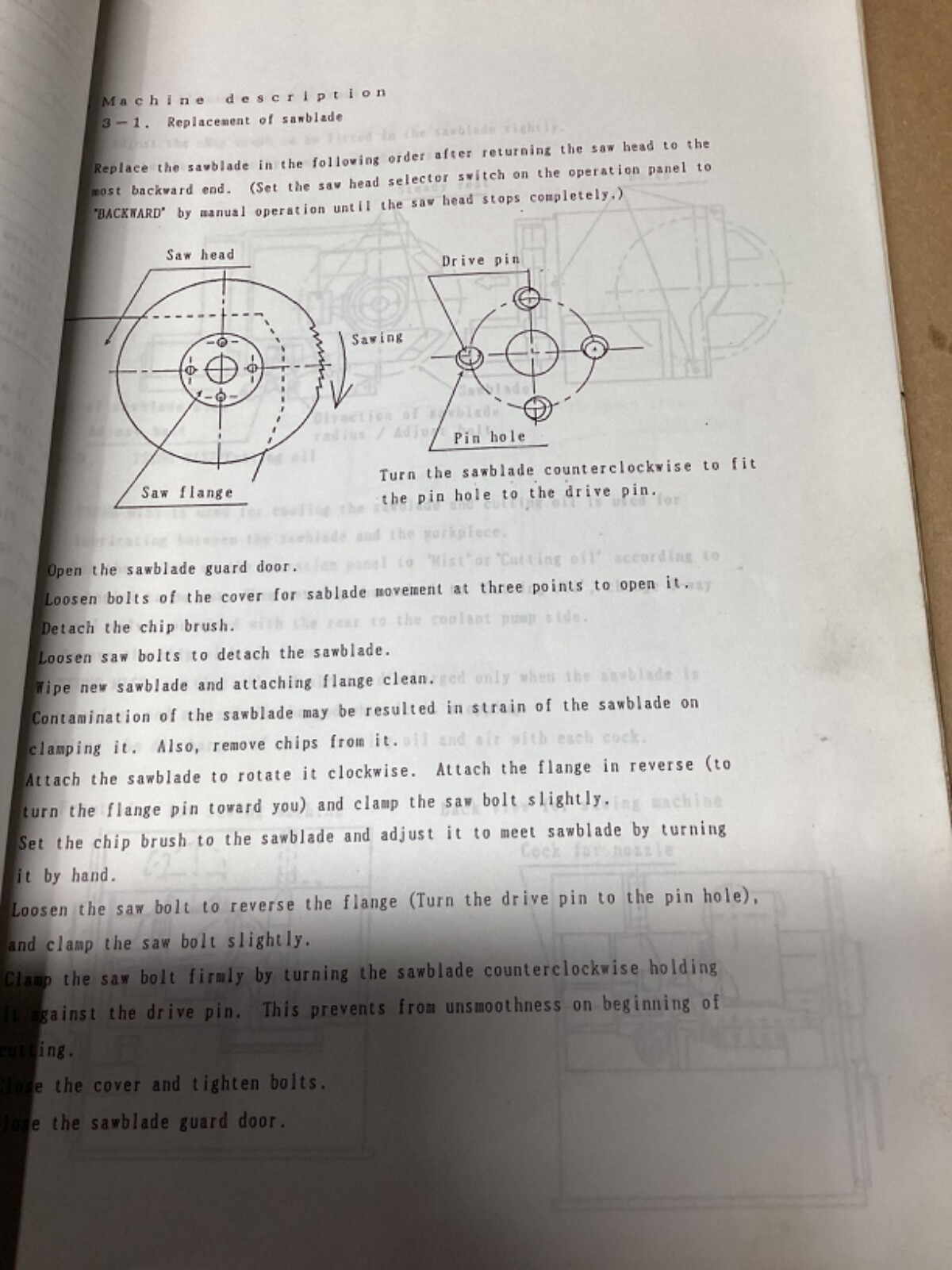 TSUNE INSTRUCTION MANUAL TK5C-100GL #116G26PR7