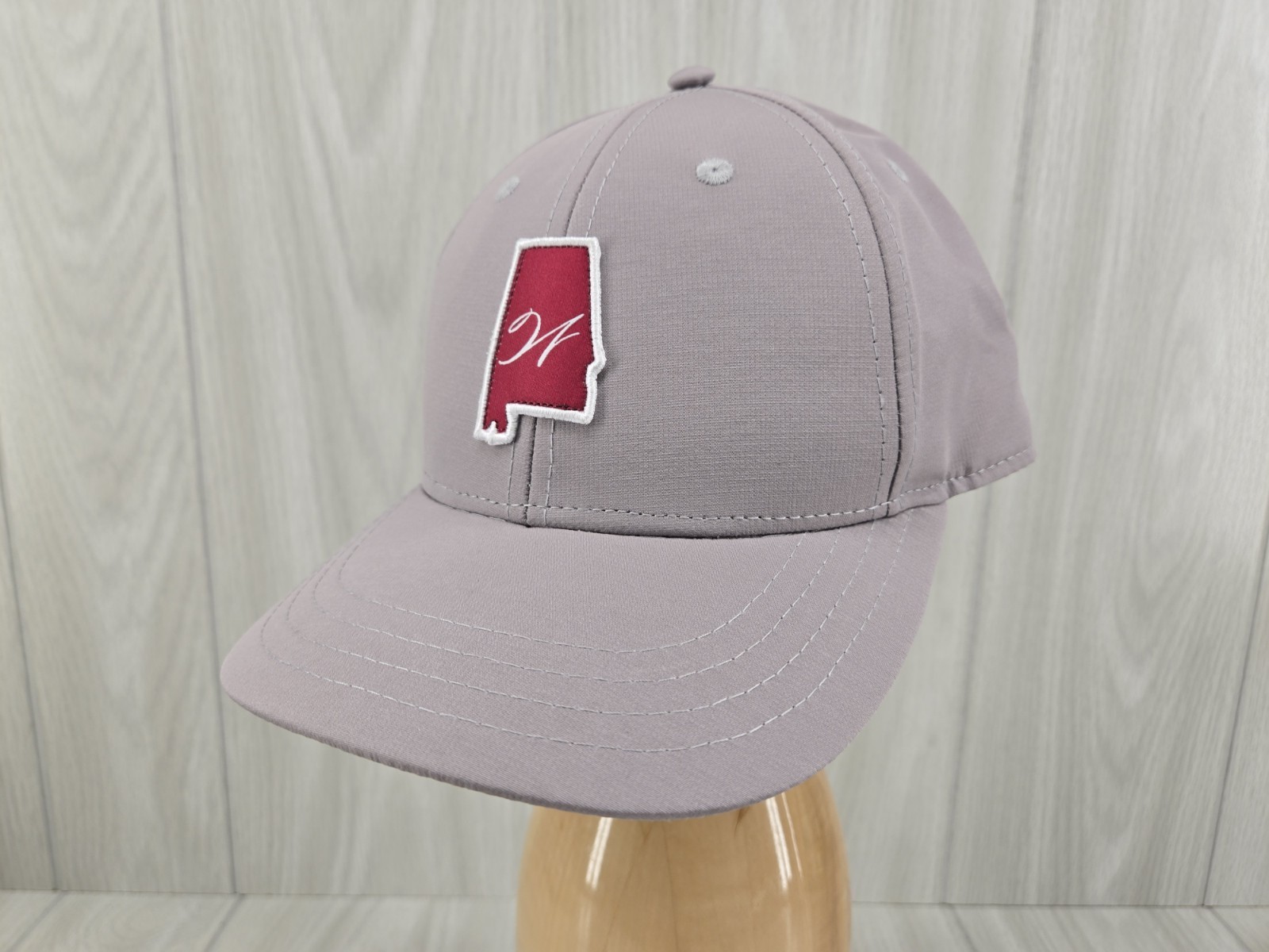 Pukka Alabama State Logo Gray Adjustable Baseball Cap Hat