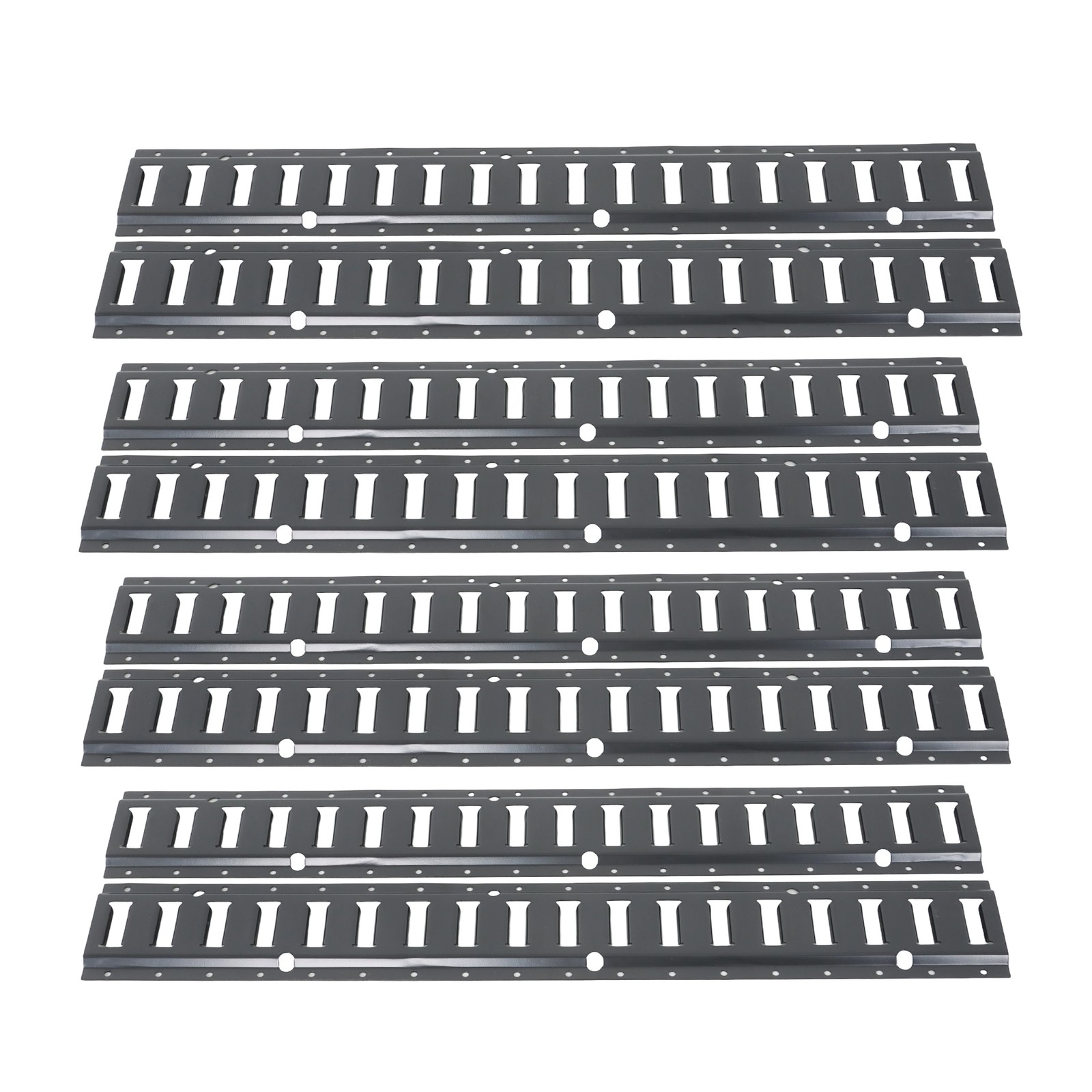 8 Pack Enclosed Trailer 3ft Powder-Coated Steel E Track Rails Tie Down